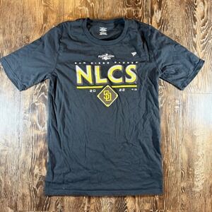 San Diego Padres NLCS 2022 MLB Postseason Shirt Fanatics Boys XL 18/20 Black
